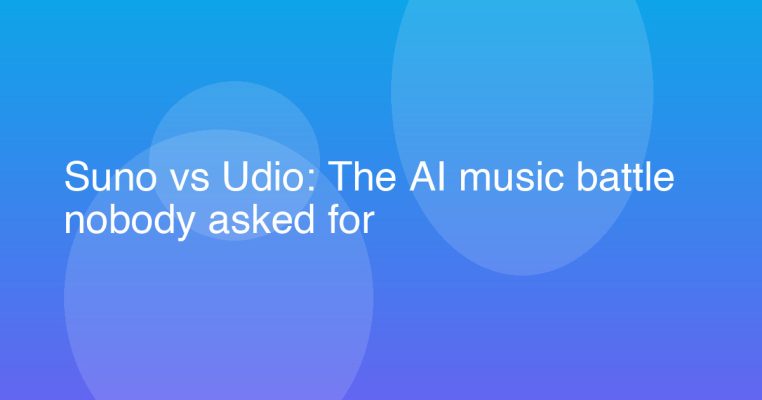 Suno vs Udio: The AI music battle nobody asked for